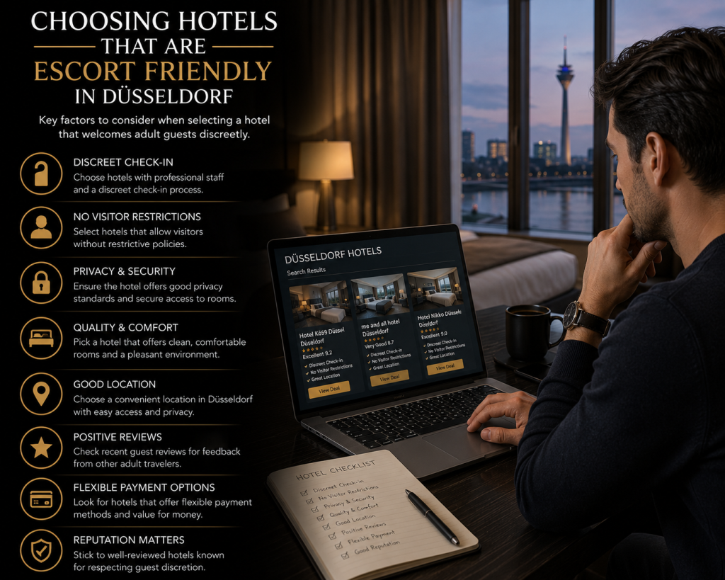 Choosing Hotels That Are Escort Friendly in Düsseldorf