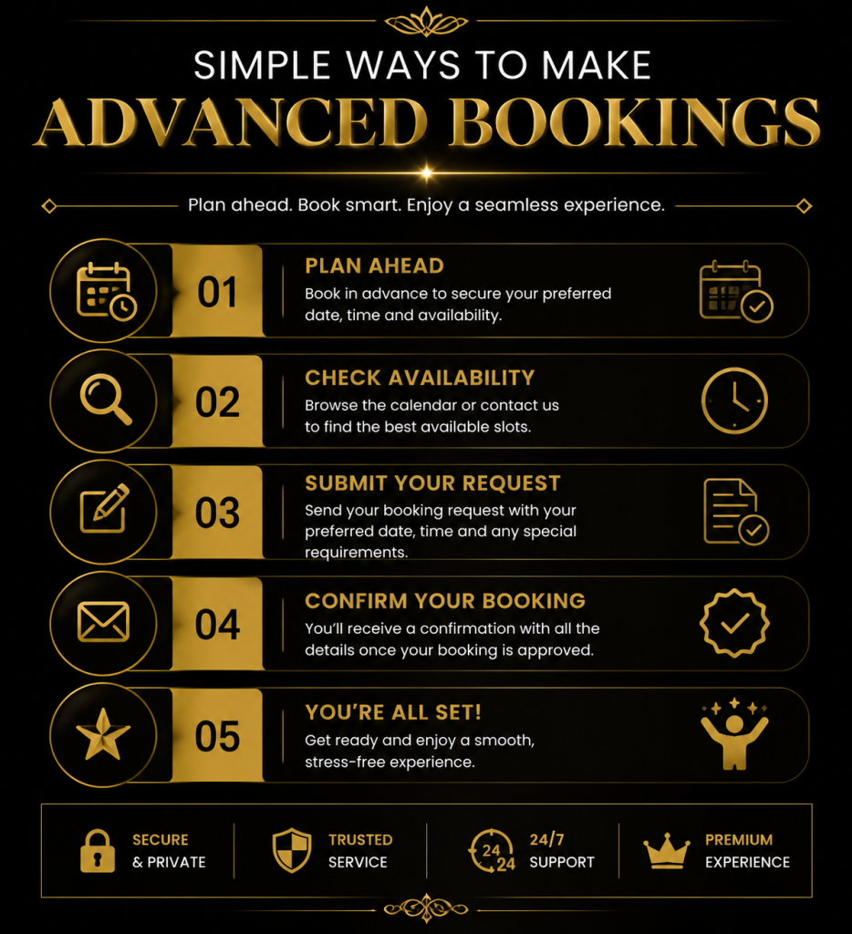 SIMPLE WAYS TO MAKE ADVANCED BOOKINGS