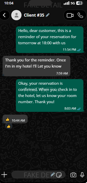 Customer's Chat