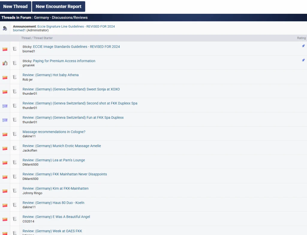 Escort Forums threads