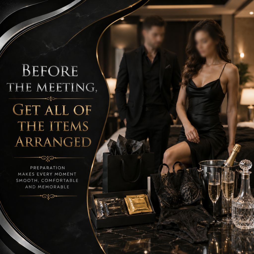 Before the meeting, get all of the items arranged