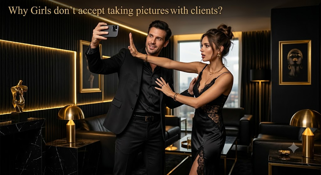 Why Escorts don't accept taking pictures with clients